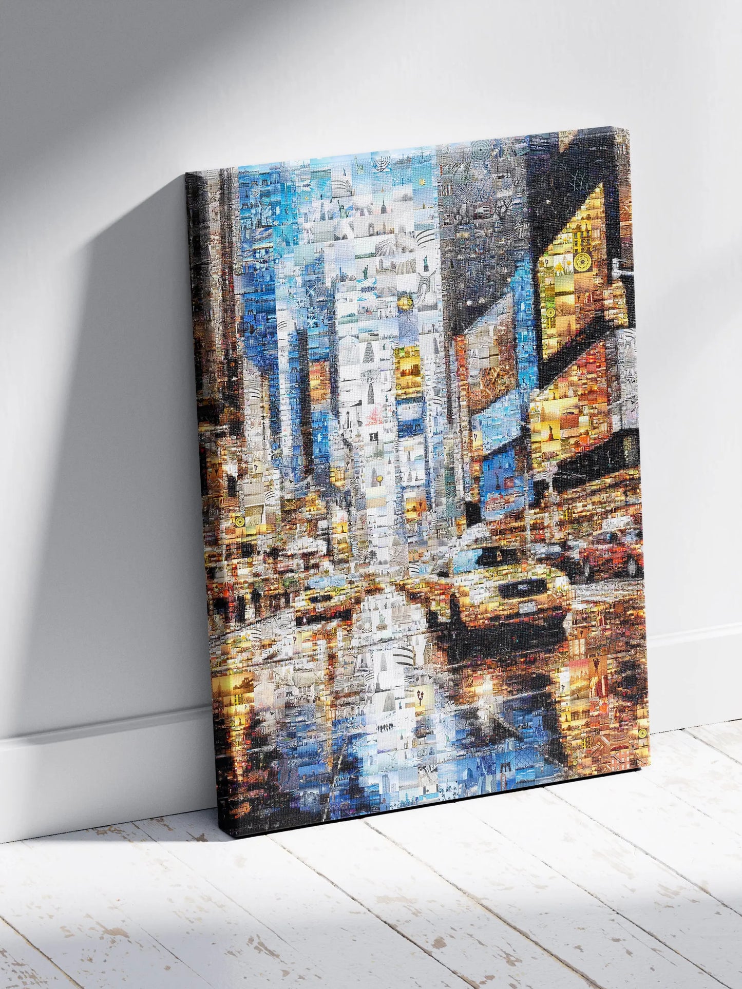 Urban Mosaic Artwork: Captivating Cityscape Made of Iconic Images | Unique Wall Art for Home & Office Decor AtelierMosaics