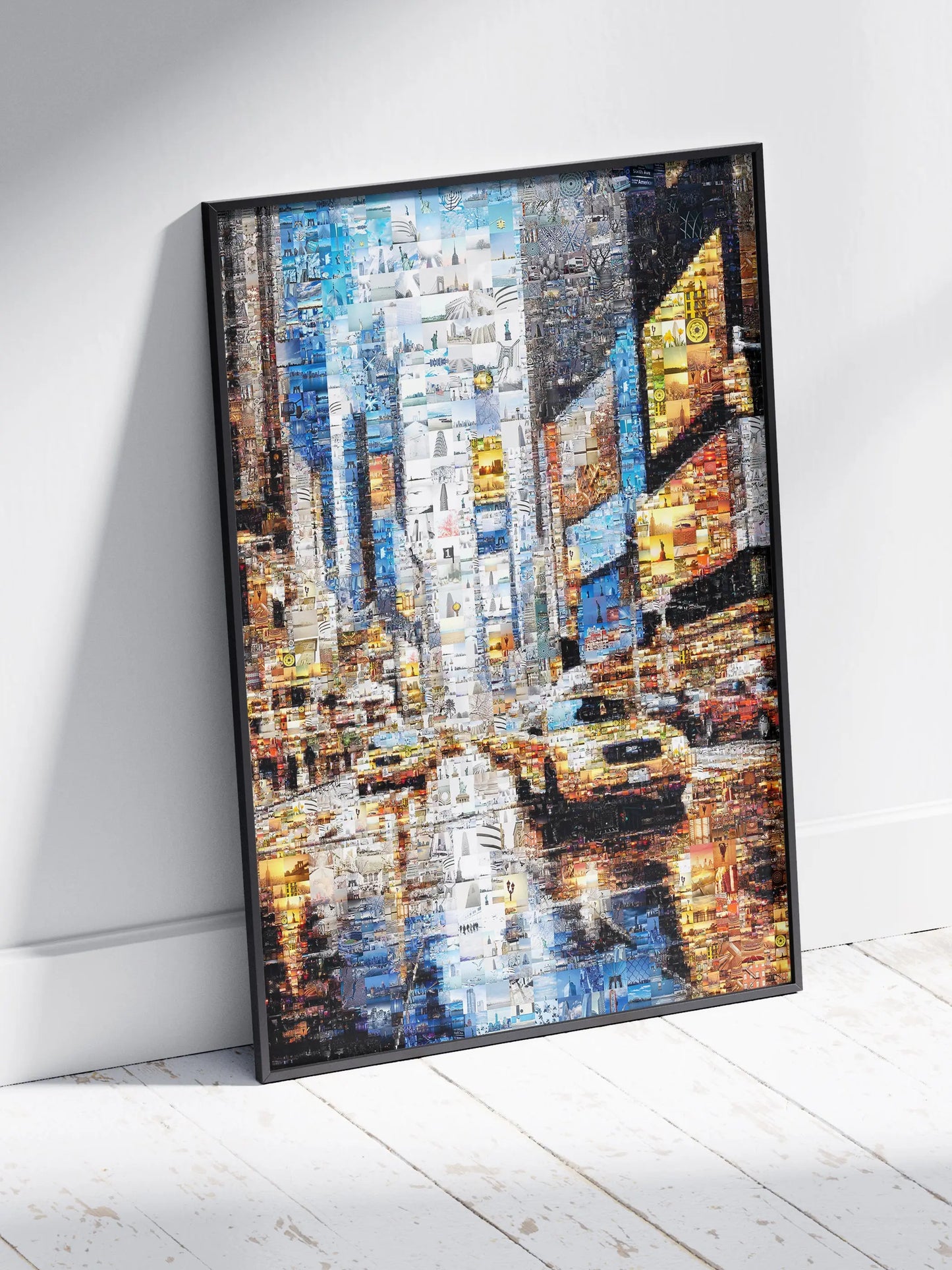 Urban Mosaic Artwork: Captivating Cityscape Made of Iconic Images | Unique Wall Art for Home & Office Decor AtelierMosaics