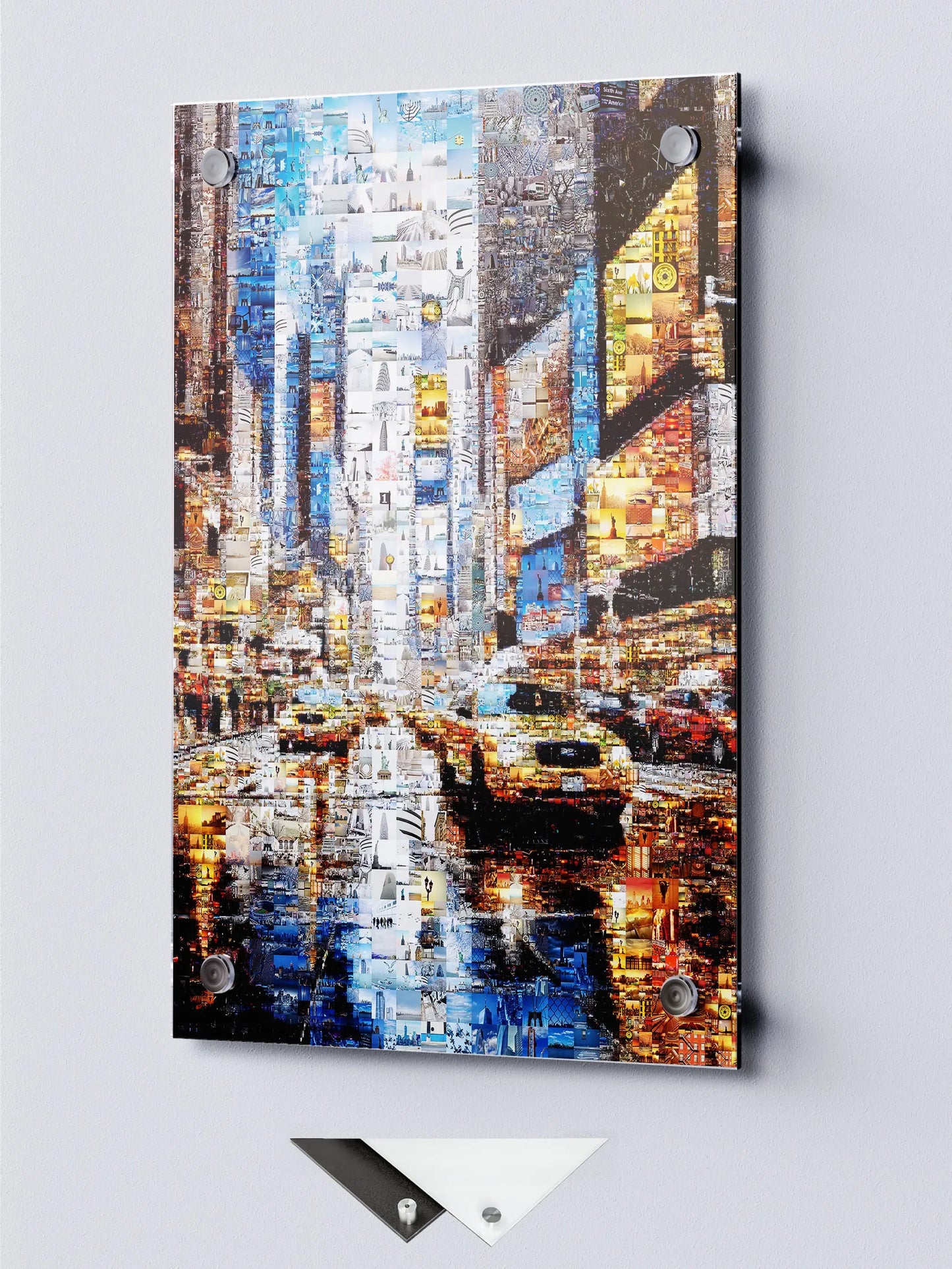 Urban Mosaic Artwork: Captivating Cityscape Made of Iconic Images | Unique Wall Art for Home & Office Decor AtelierMosaics