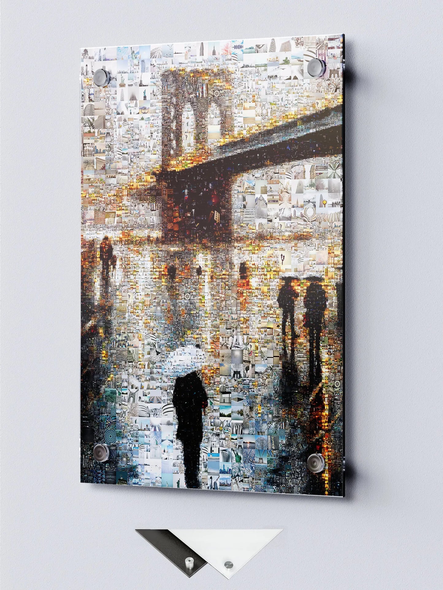 Stunning Brooklyn Bridge Mosaic Art - Unique Cityscape Wall Decor AtelierMosaics