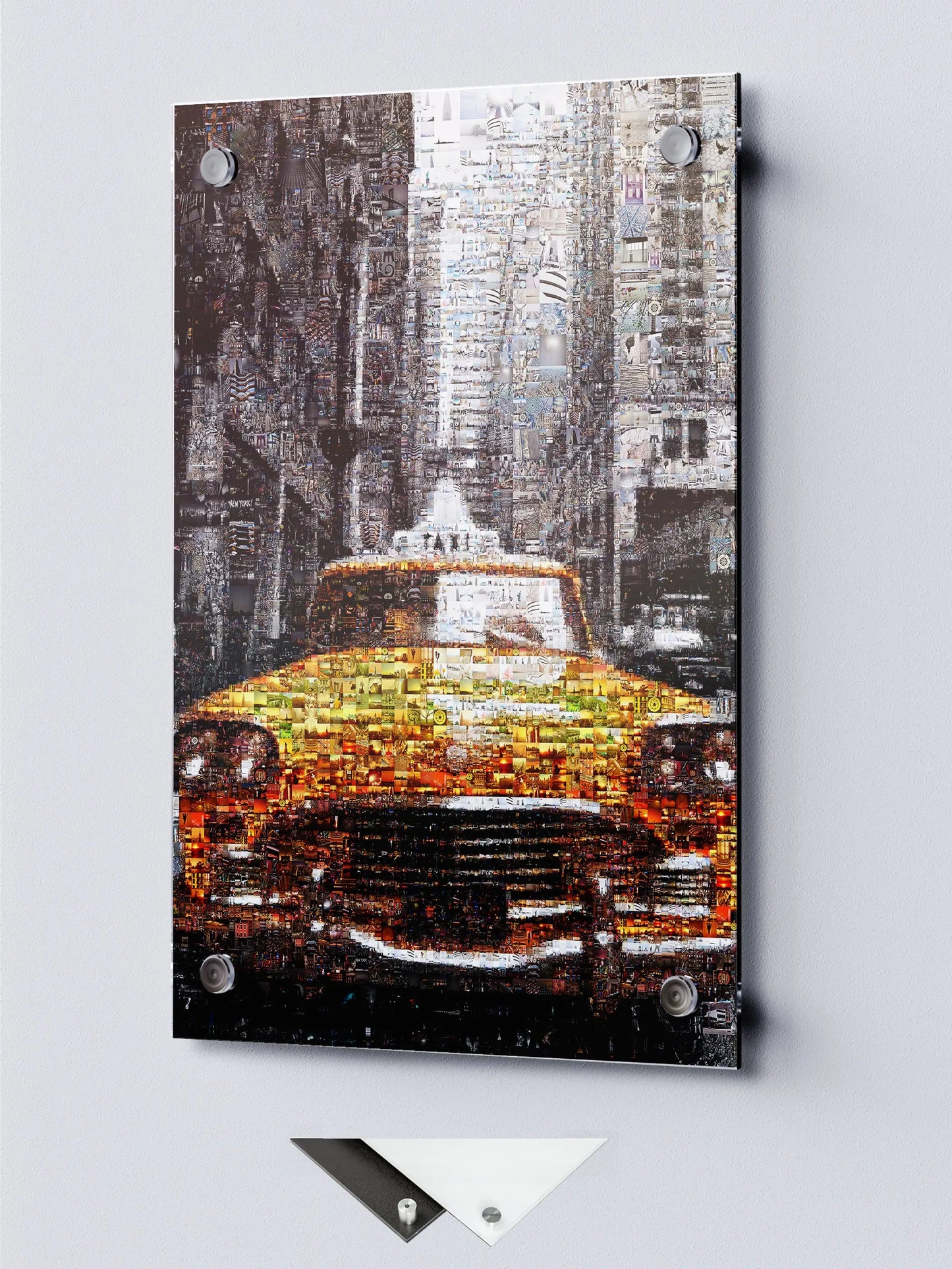 Stunning NYC Yellow Taxi Mosaic Art | Perfect Urban Decor for Home & Office AtelierMosaics