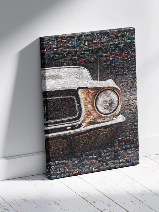 Vintage Car Mosaic Art: Stunning Wall Decor for Car Enthusiasts and Collectors AtelierMosaics