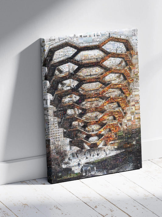 Stunning Mosaic Artwork: Intricate Urban Landscape Composed of Captivating Images AtelierMosaics