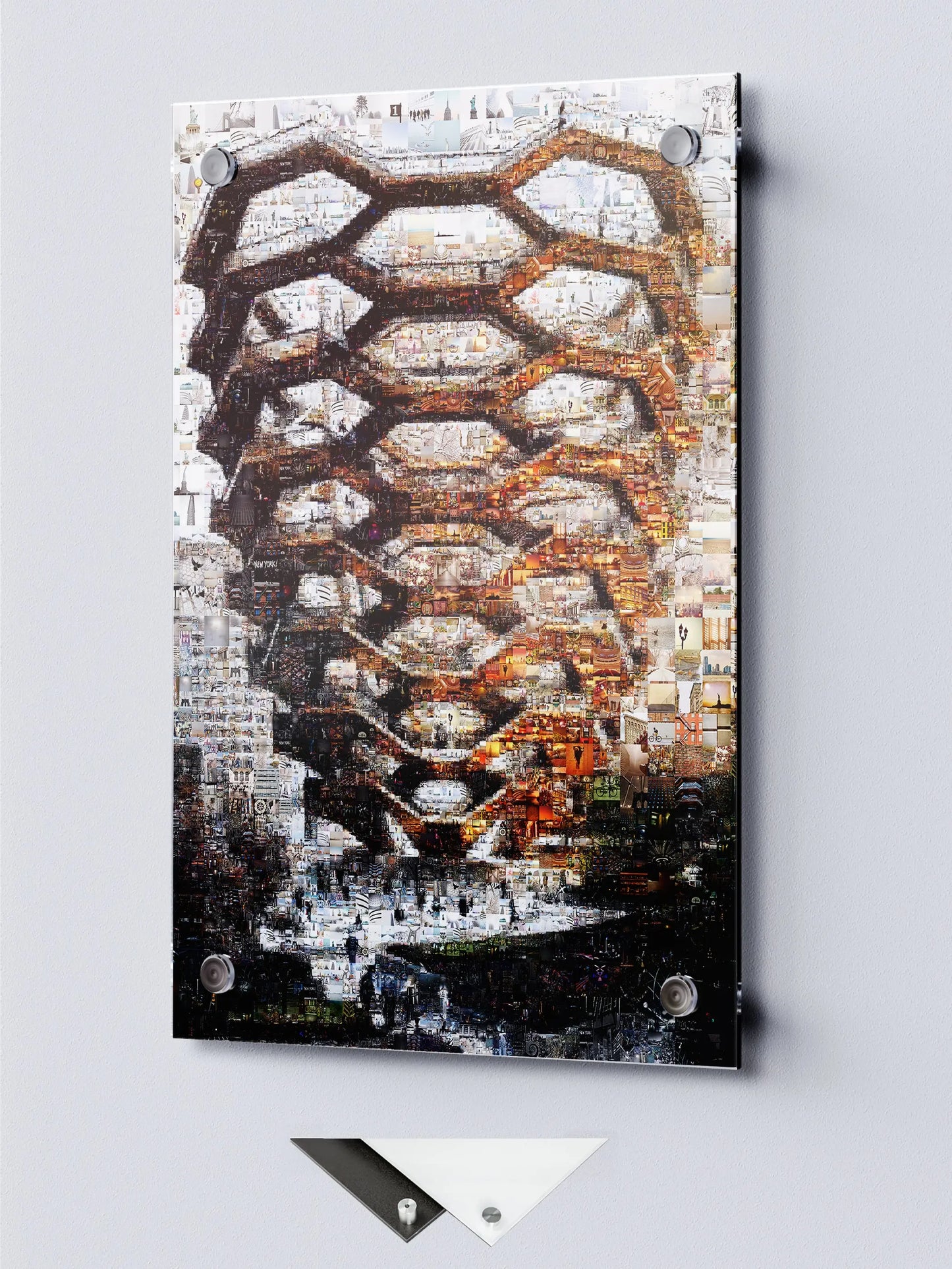 Stunning Mosaic Artwork: Intricate Urban Landscape Composed of Captivating Images AtelierMosaics