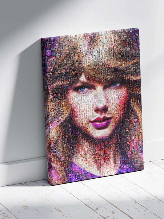 Stunning Taylor Swift Mosaic Art Print - Unique Fan Gift for Swifties and Music Lovers AtelierMosaics