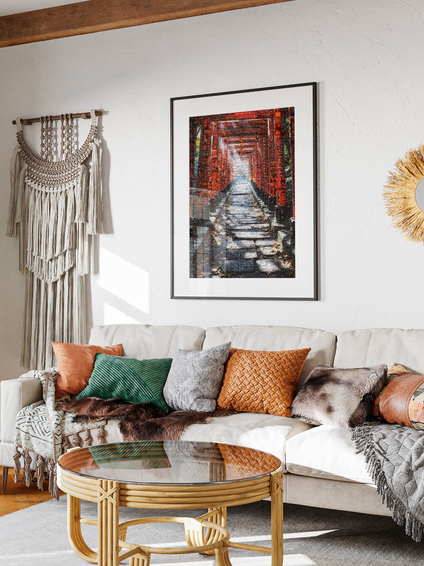 Fushimi Inari Torii – Kyoto Mosaic Wall Art AtelierMosaics