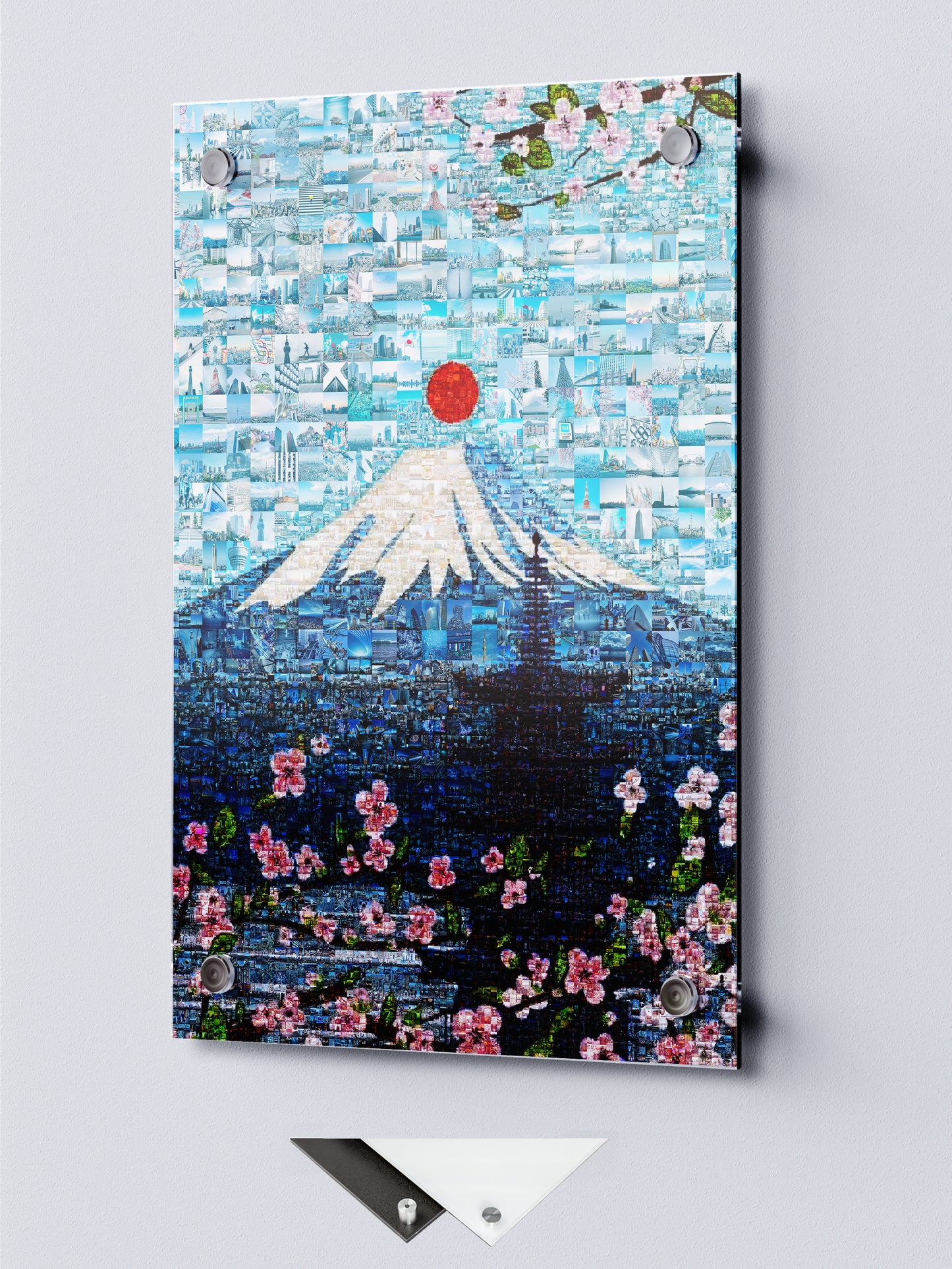 Tokyo Mosaic Art — Mount Fuji and Pagoda Framed by Sakura AtelierMosaics