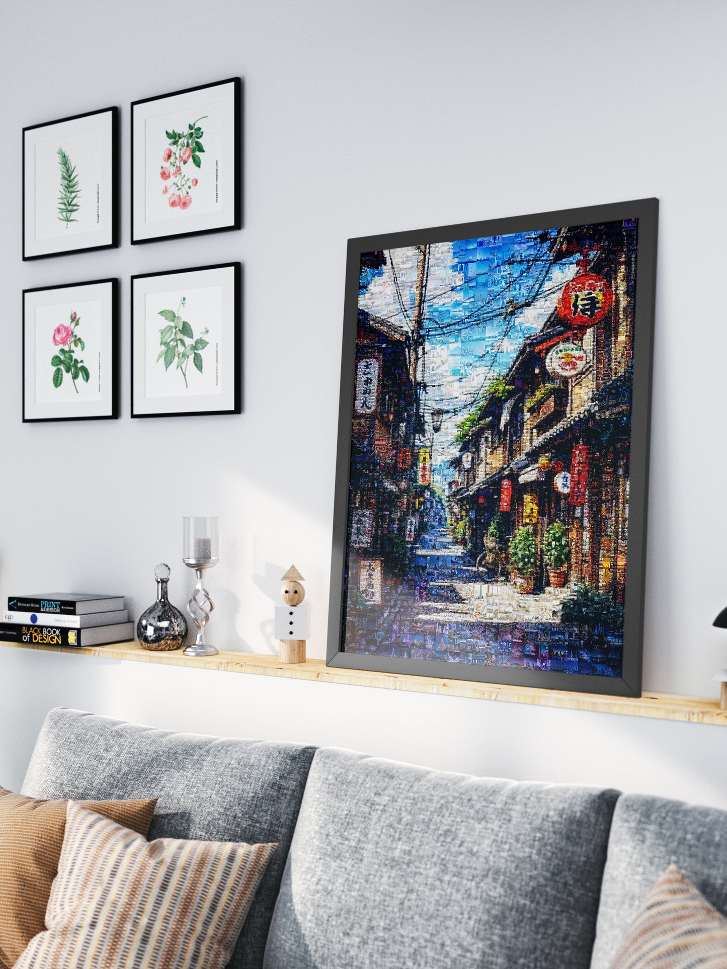 Tokyo Mosaic Art — Traditional Alley with Lanterns AtelierMosaics