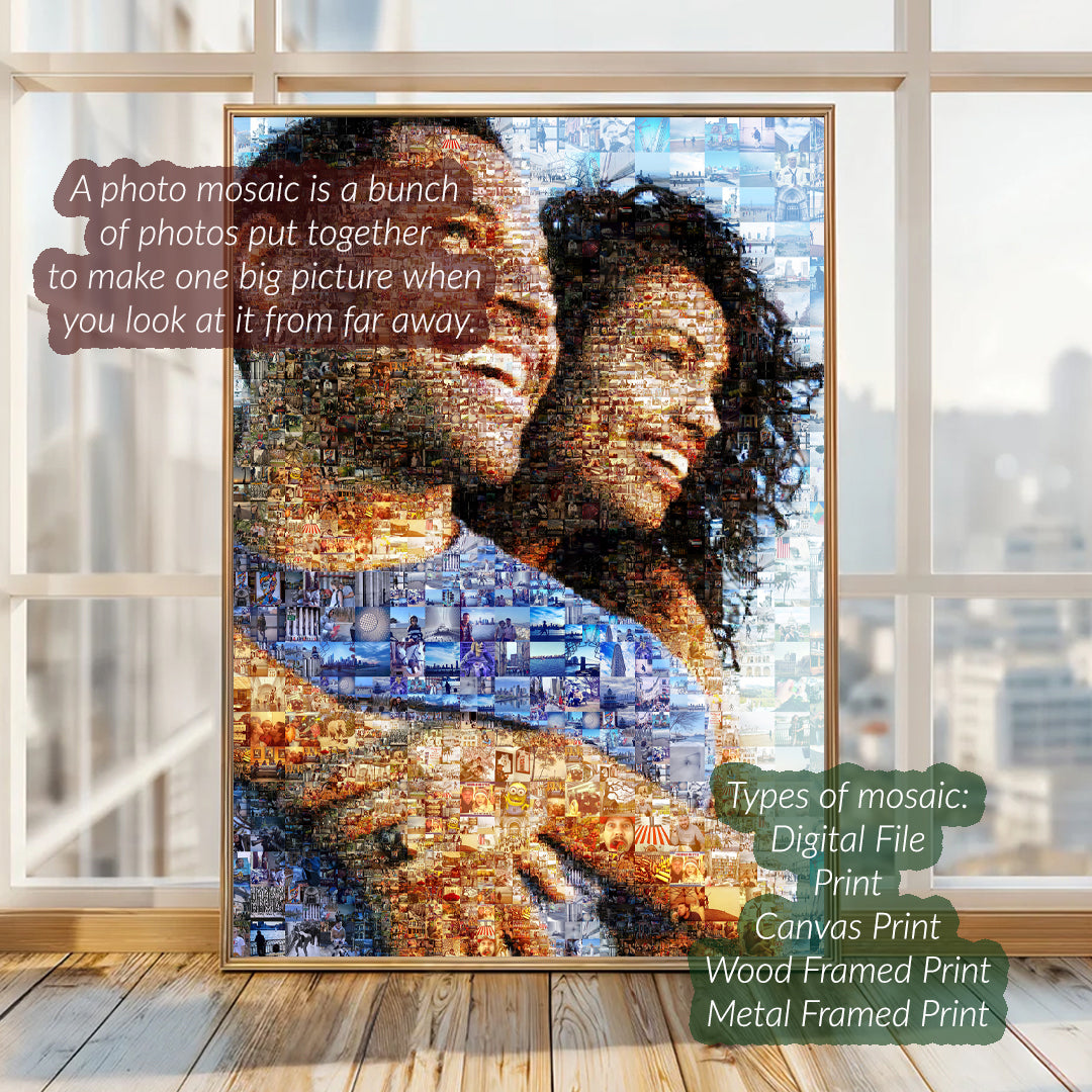 Custom Photo Mosaic from Your Photos | Unique Gift – AtelierMosaics