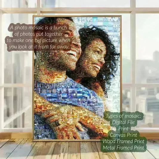 Custom Photo Mosaic from Your Photos | Unique Gift – AtelierMosaics Atelier Mosaic