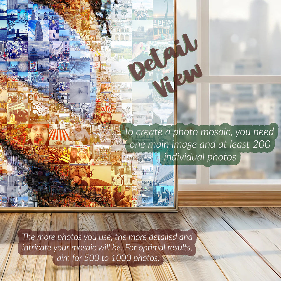 Custom Photo Mosaic from Your Photos | Unique Gift – AtelierMosaics