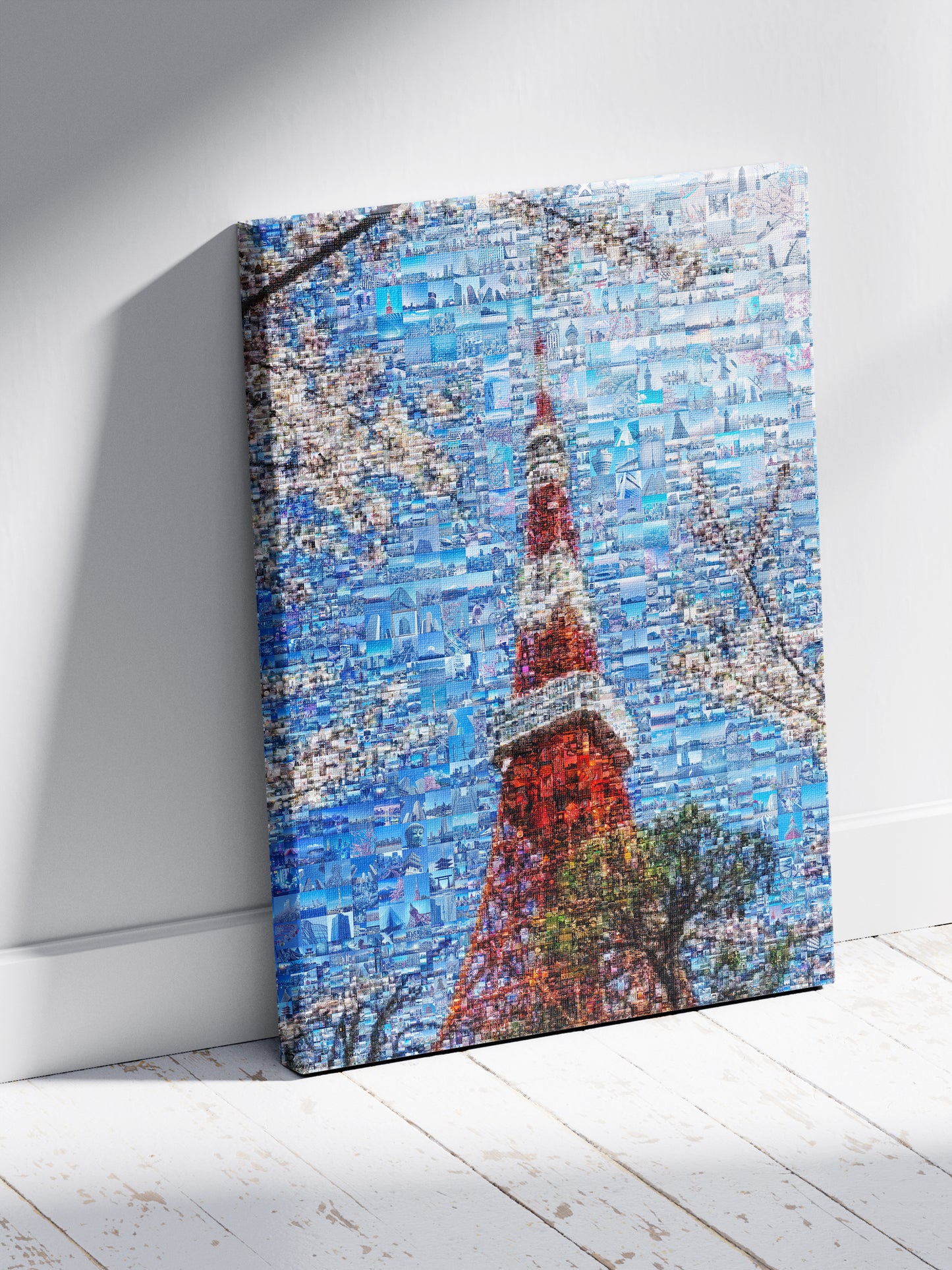 Tokyo Tower & Sakura – Japanese Spring Mosaic Wall Art AtelierMosaics