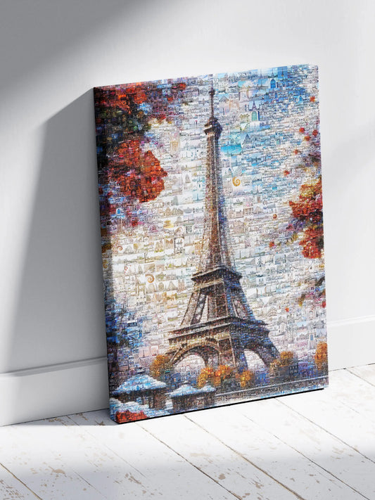 Stunning Paris Mosaic Artwork Featuring the Eiffel Tower – Perfect Wall Decor for Lovers of France AtelierMosaics