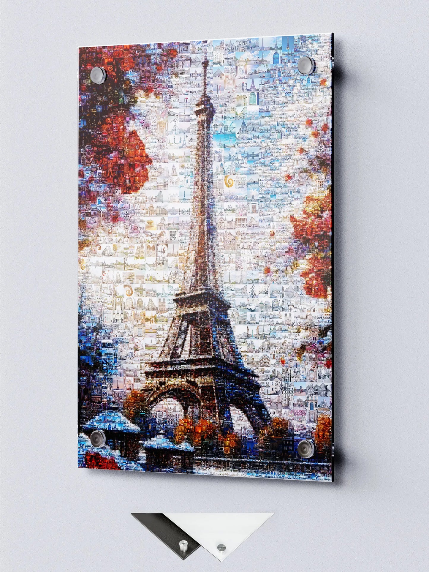 Stunning Paris Mosaic Artwork Featuring the Eiffel Tower – Perfect Wall Decor for Lovers of France AtelierMosaics