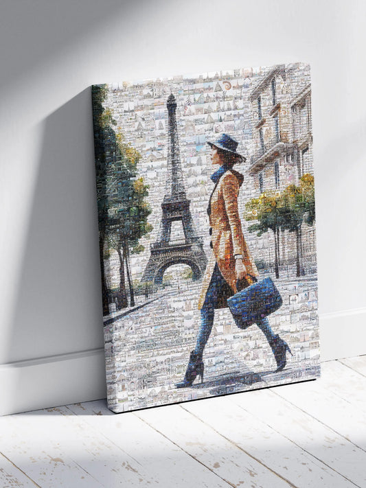 Stunning Paris Mosaic Artwork Featuring the Eiffel Tower – Perfect Wall Decor for Home & Office AtelierMosaics