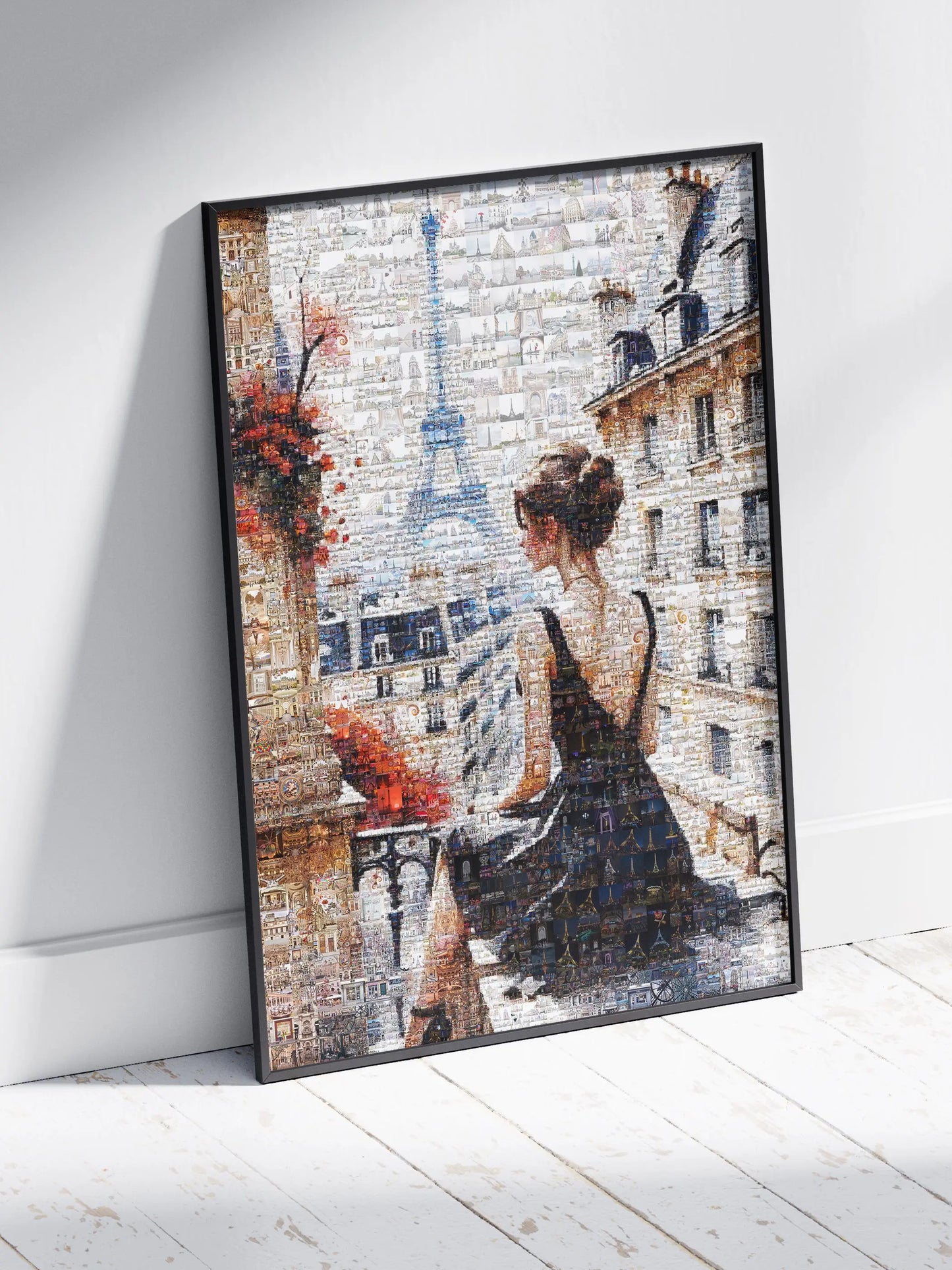 Stunning Paris Mosaic Artwork - Captivating View of the Eiffel Tower and Parisian Charm AtelierMosaics