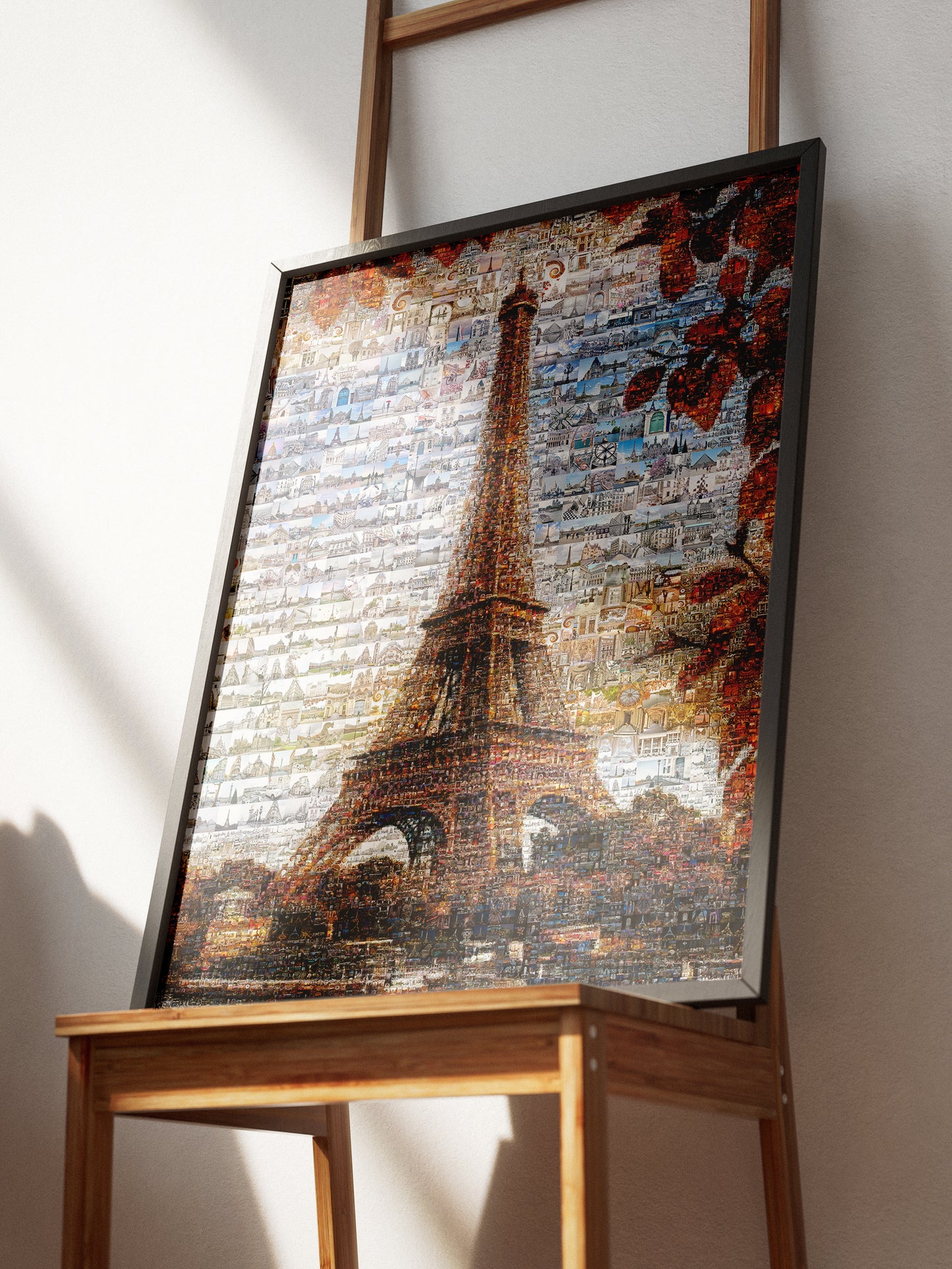 Stunning Paris Mosaic Artwork – Captivating View of the Eiffel Tower and Iconic Landmarks AtelierMosaics