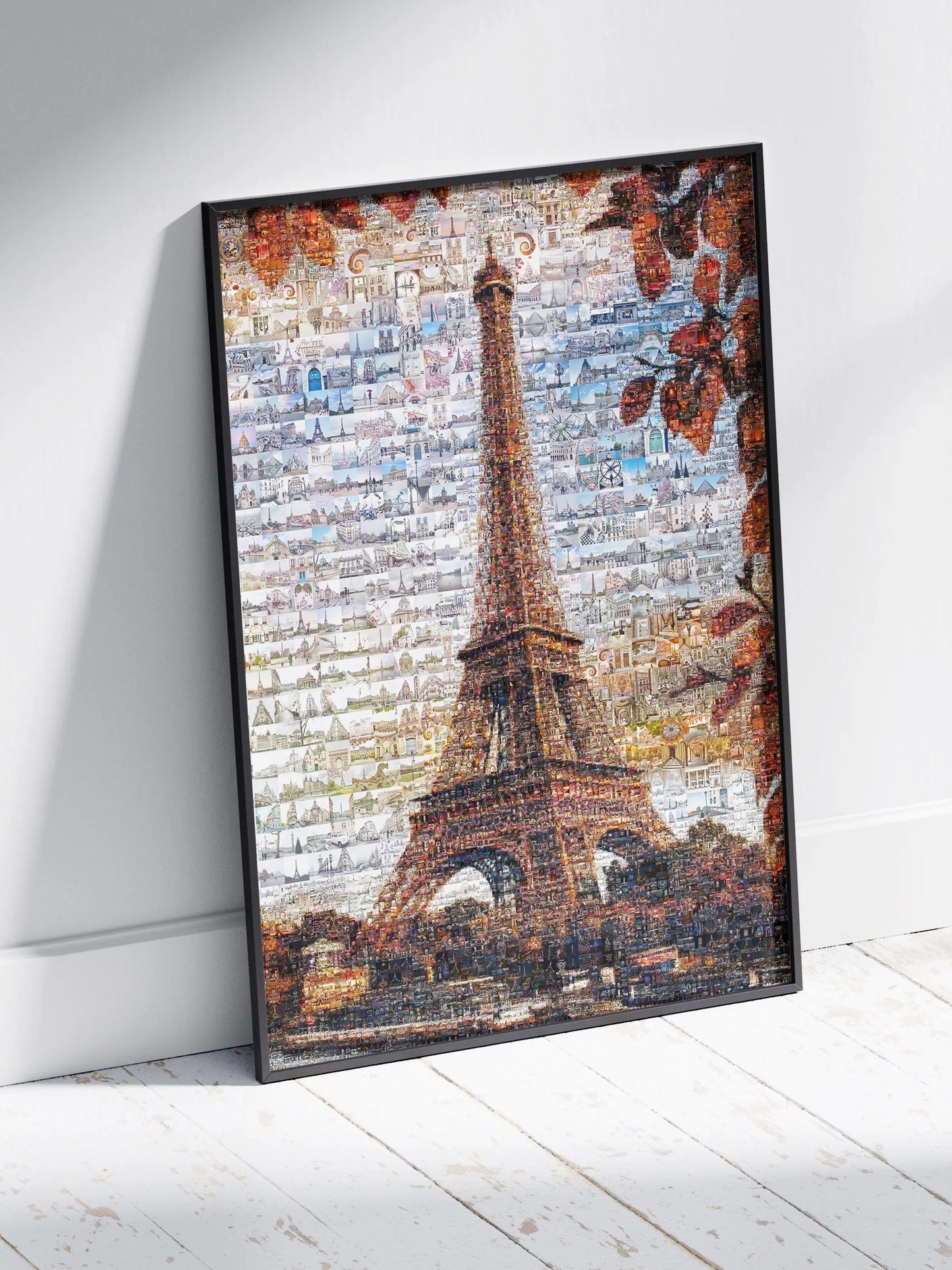 Stunning Paris Mosaic Artwork – Captivating View of the Eiffel Tower and Iconic Landmarks AtelierMosaics