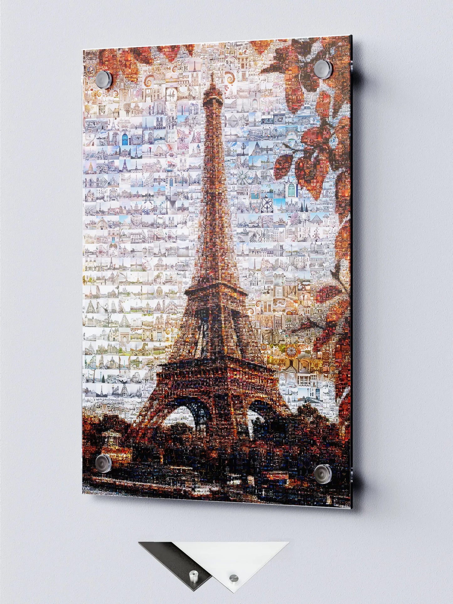 Stunning Paris Mosaic Artwork – Captivating View of the Eiffel Tower and Iconic Landmarks AtelierMosaics