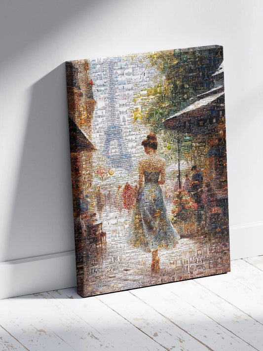 Stunning Paris Mosaic Artwork - Captivating Cityscape of the Eiffel Tower and Charming Streets AtelierMosaics