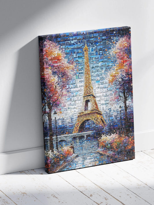Stunning Paris Mosaic Artwork Featuring the Eiffel Tower - Perfect for Home Decor AtelierMosaics