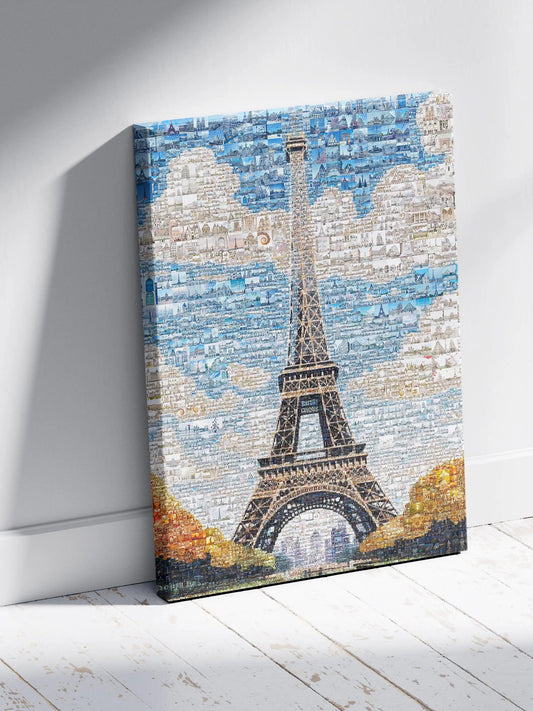 Stunning Paris Mosaic Artwork - Iconic Eiffel Tower and Cityscape Decor AtelierMosaics