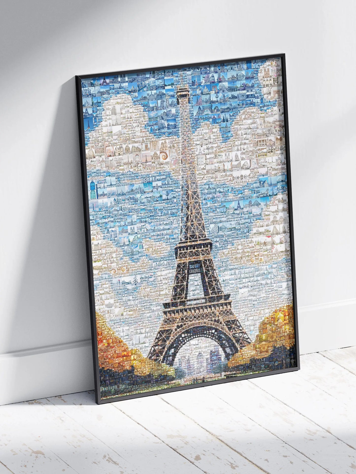 Stunning Paris Mosaic Artwork - Iconic Eiffel Tower and Cityscape Decor AtelierMosaics