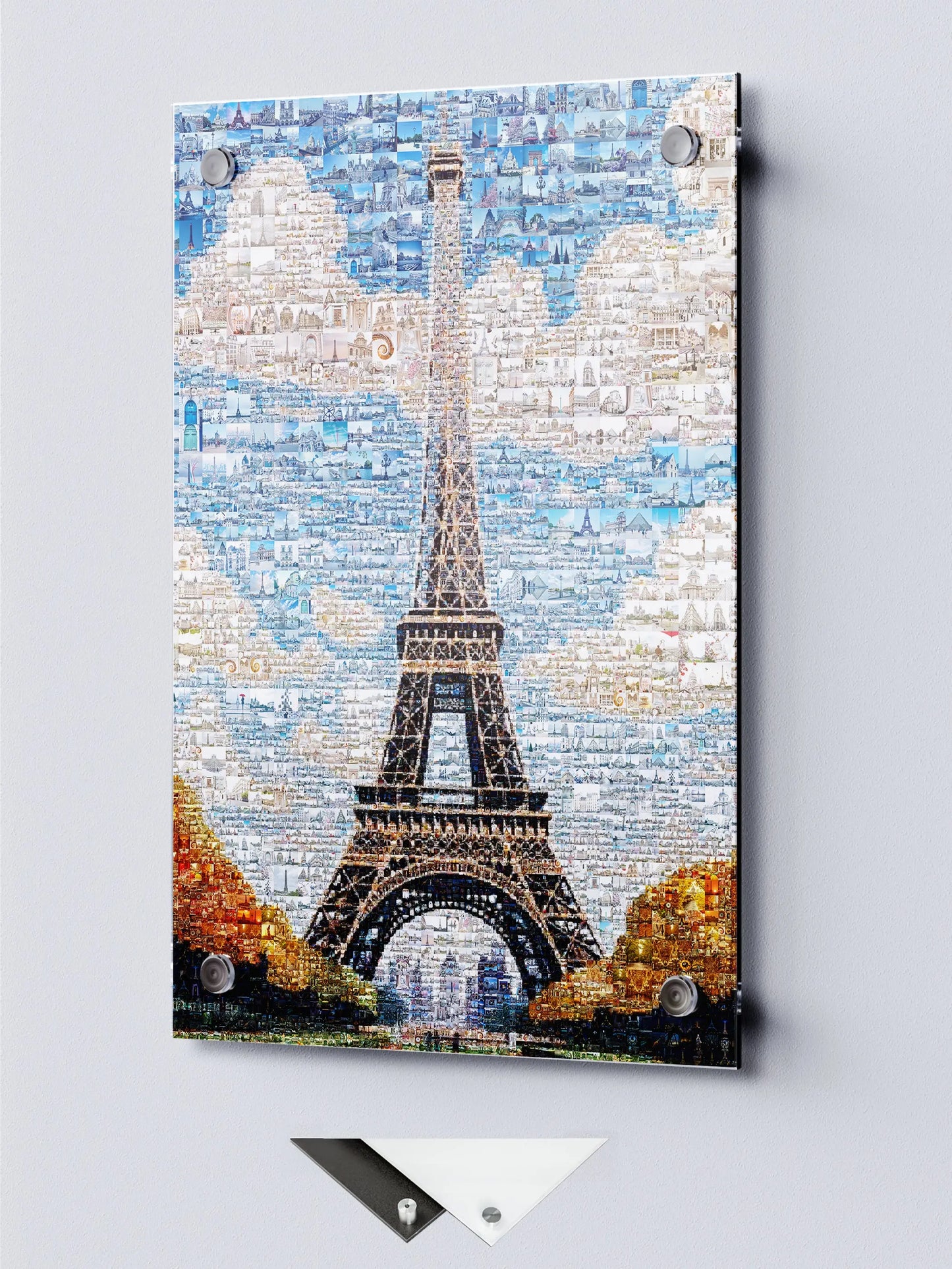 Stunning Paris Mosaic Artwork - Iconic Eiffel Tower and Cityscape Decor AtelierMosaics