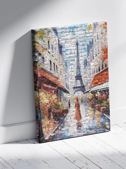 Stunning Paris Mosaic Artwork - Captivating Collage of the City of Lights AtelierMosaics