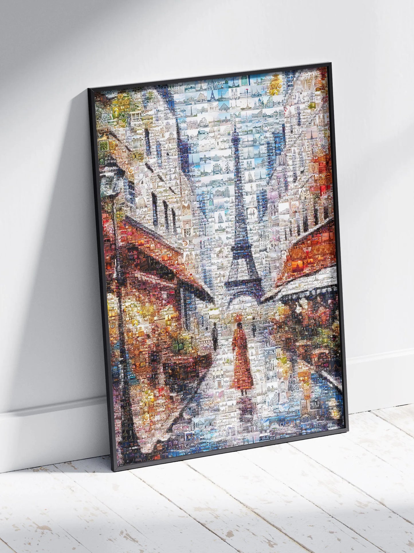 Stunning Paris Mosaic Artwork - Captivating Collage of the City of Lights AtelierMosaics