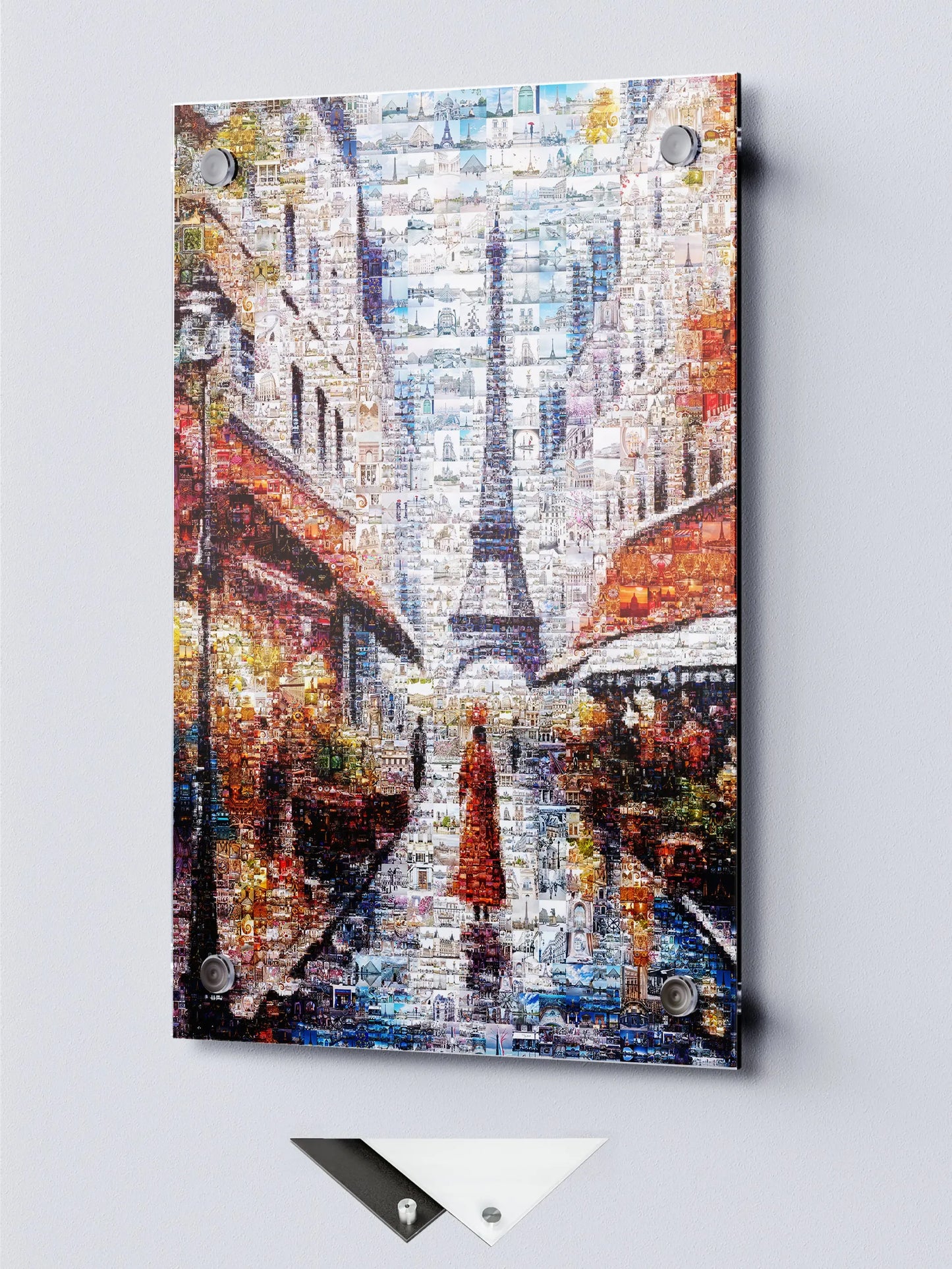 Stunning Paris Mosaic Artwork - Captivating Collage of the City of Lights AtelierMosaics