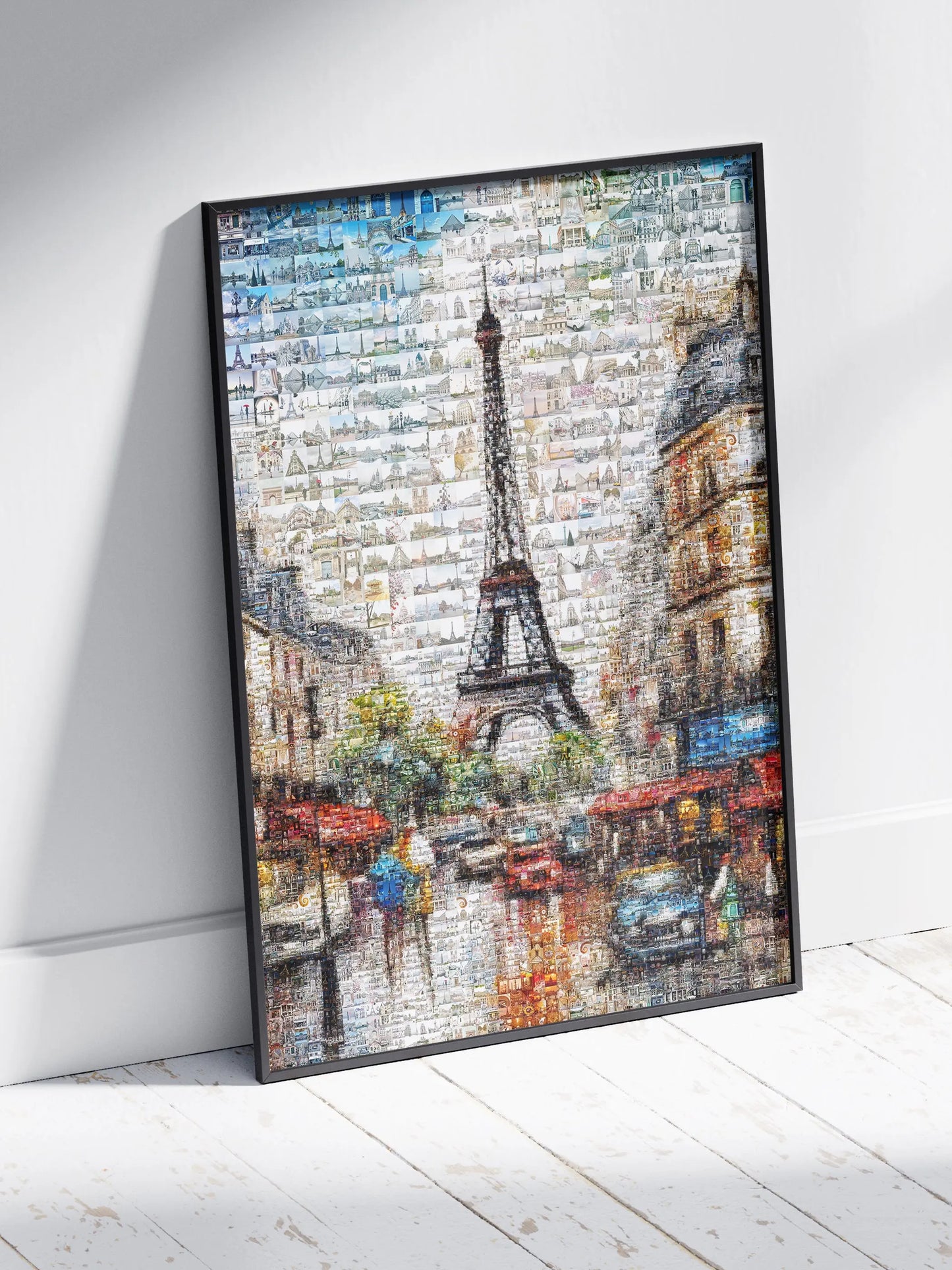 Stunning Paris Mosaic Art - Captivating Artwork Featuring Iconic Eiffel Tower and Parisian Landmarks AtelierMosaics