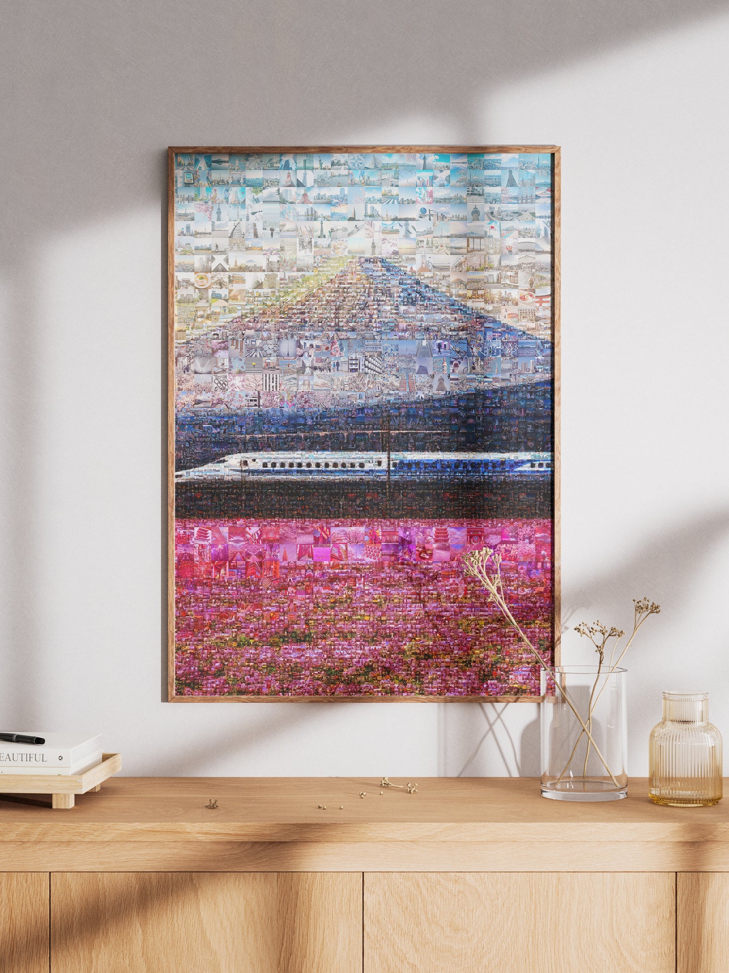 Tokyo Mosaic Art — Shinkansen Train Passing Mount Fuji AtelierMosaics