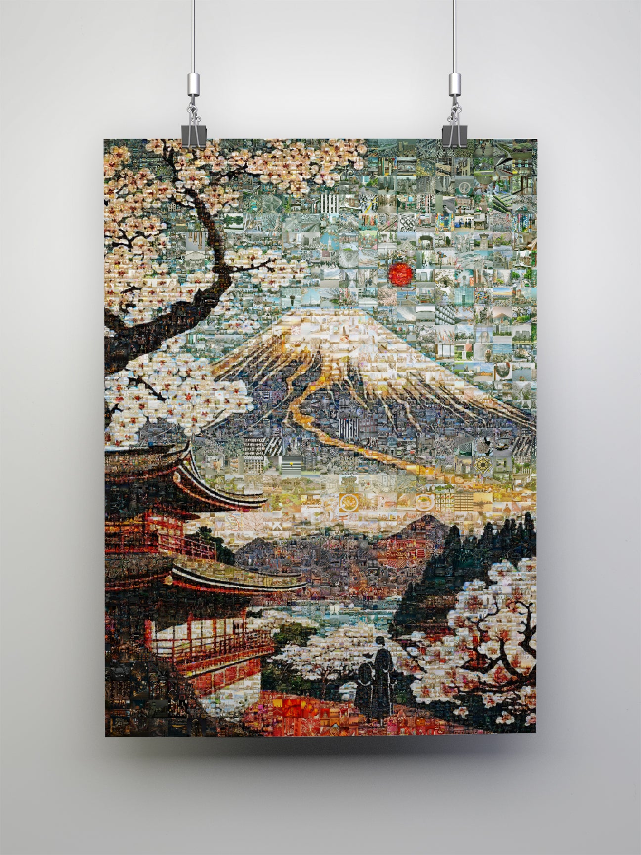 Mount Fuji & Sakura – Japanese Mosaic Wall Art AtelierMosaics