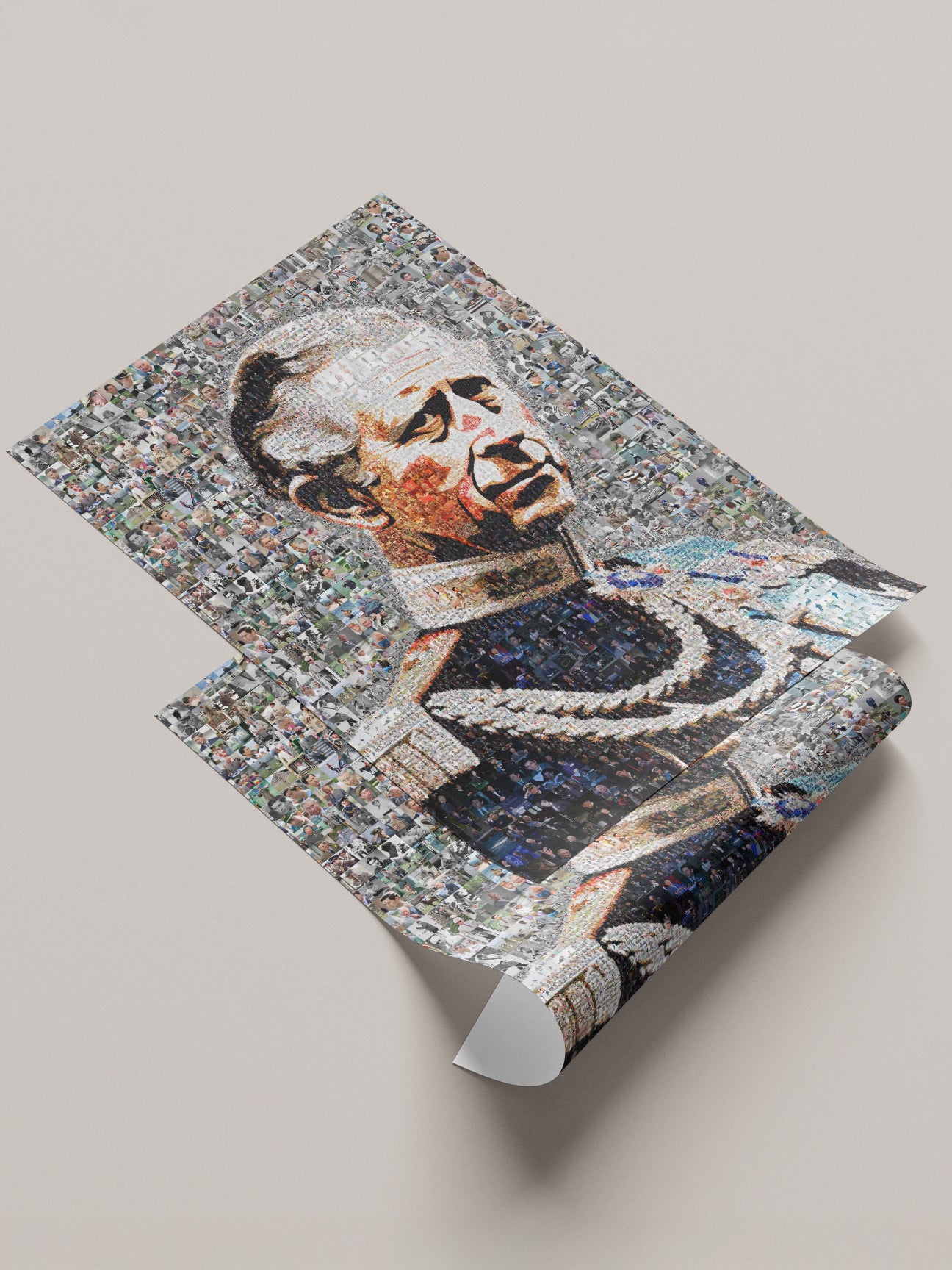 Royal Mosaic Artwork of King Charles III | Unique UK Art Piece for Collectors
