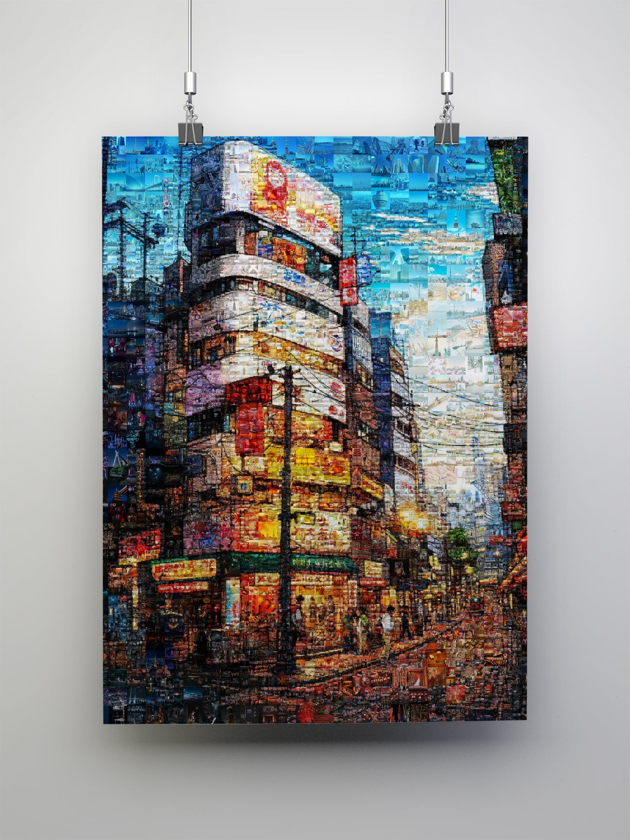 Tokyo Mosaic Art — Shibuya Street Scene at Dusk AtelierMosaics