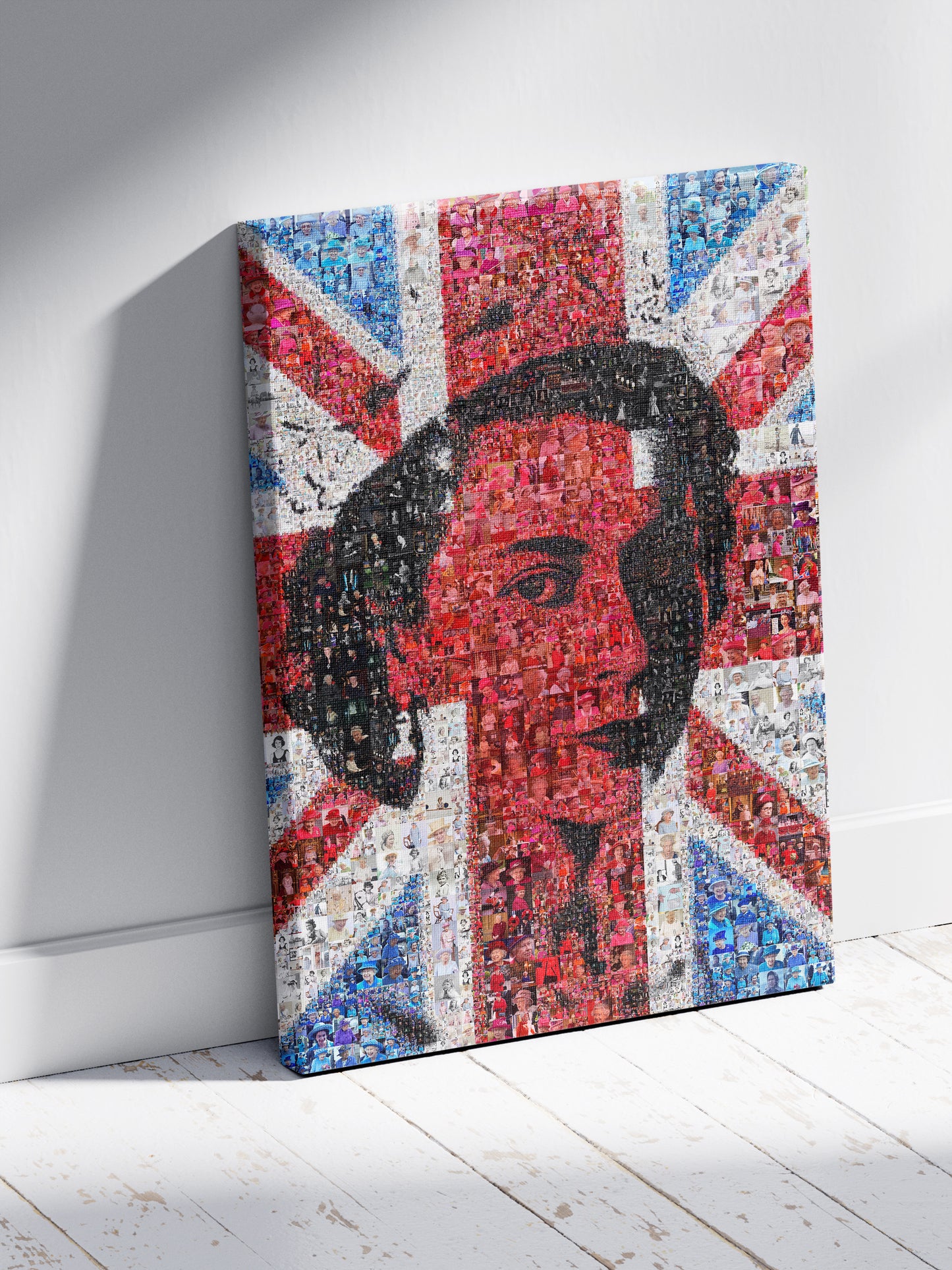 Stunning Mosaic Artwork of Queen Elizabeth II - Royal Tribute for Collectors and Fans