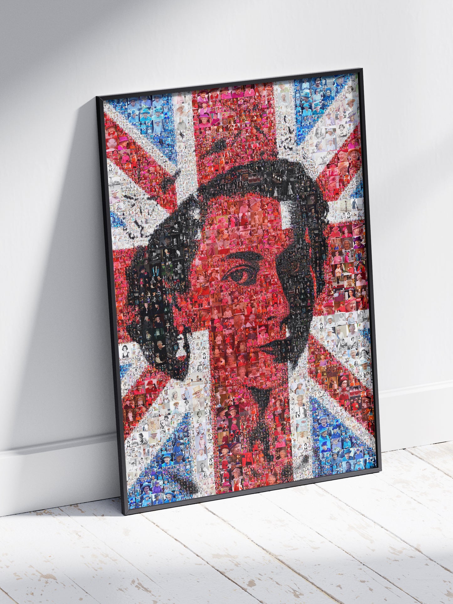 Stunning Mosaic Artwork of Queen Elizabeth II - Royal Tribute for Collectors and Fans