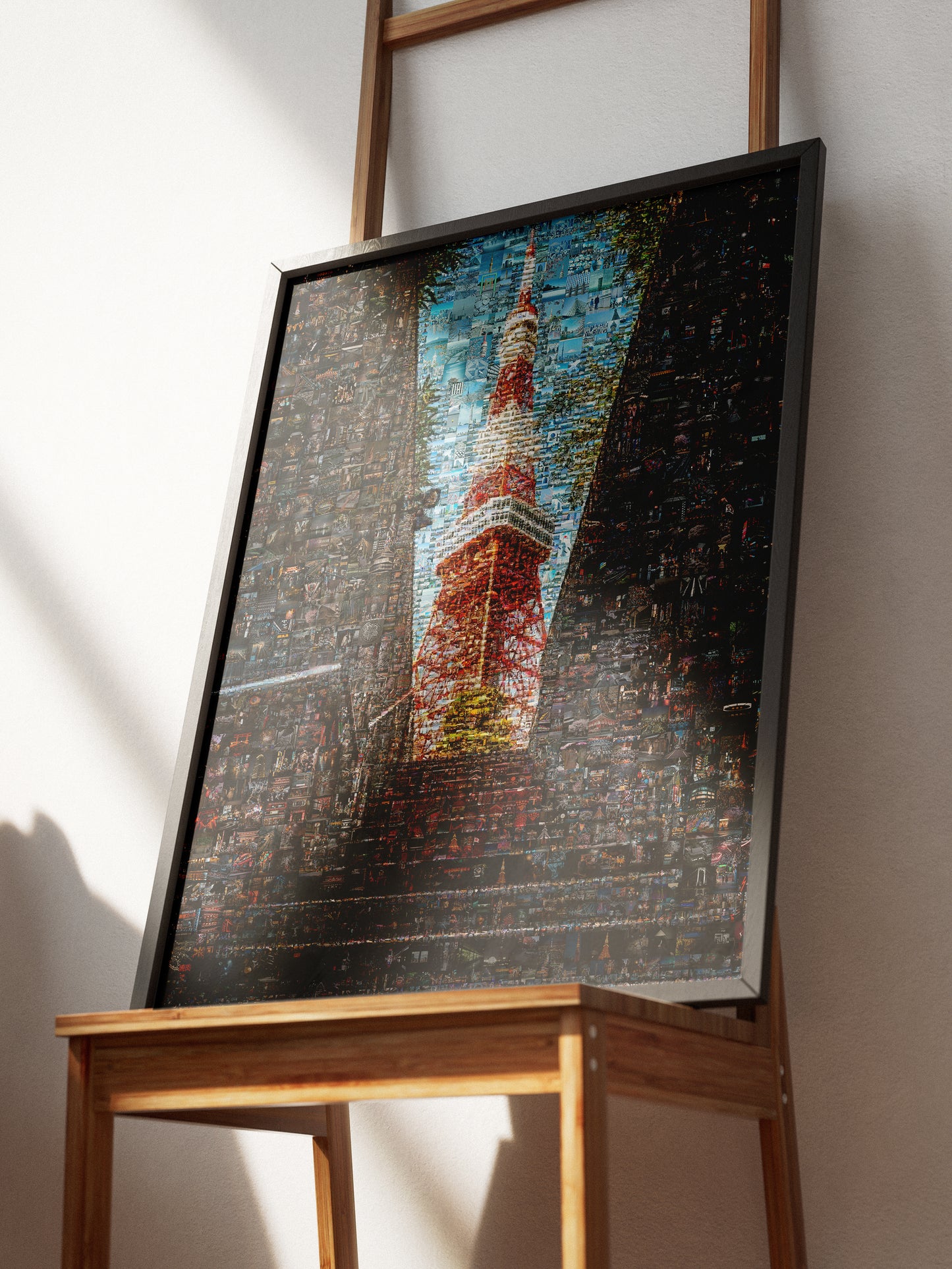 Tokyo Mosaic Art — Tokyo Tower Framed by Night Streets AtelierMosaics