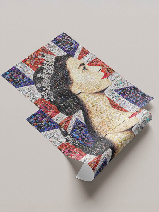 Stunning Mosaic Artwork of Queen Elizabeth II - Iconic Royal Portrait AtelierMosaics