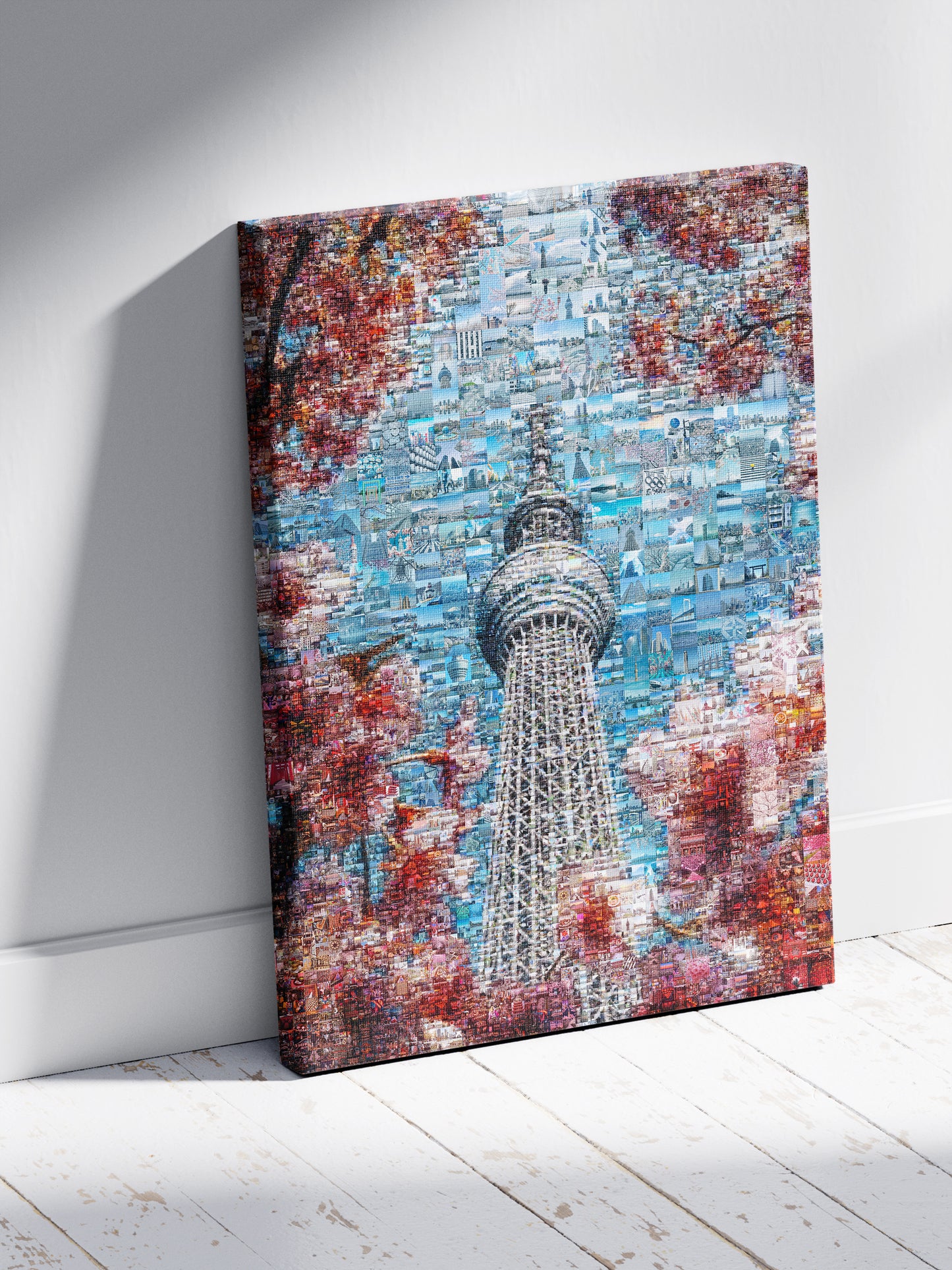 Tokyo Mosaic Art — Skytree Framed by Sakura Blossoms AtelierMosaics