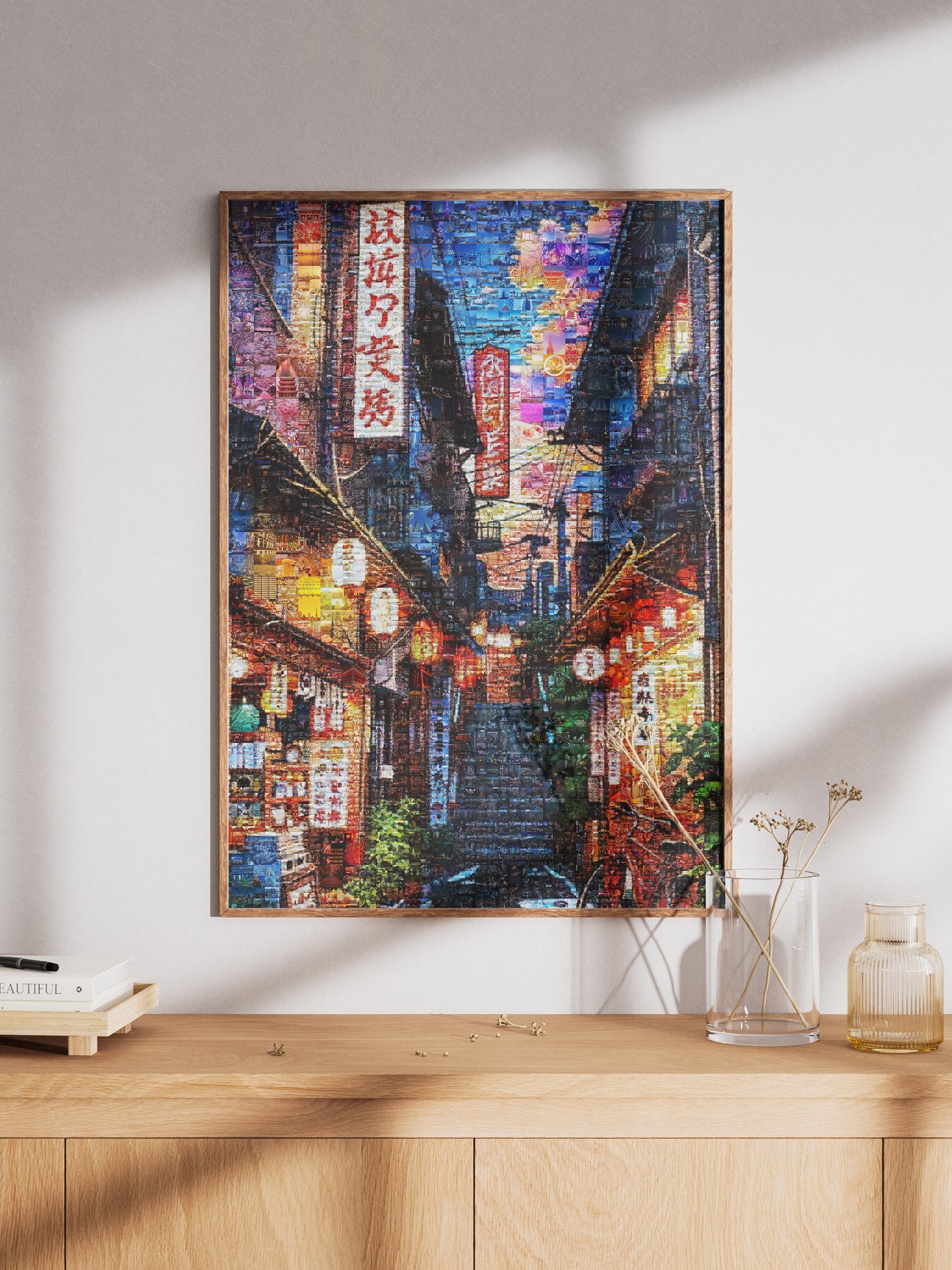 Tokyo Night Alley – Japanese Street Mosaic Art AtelierMosaics