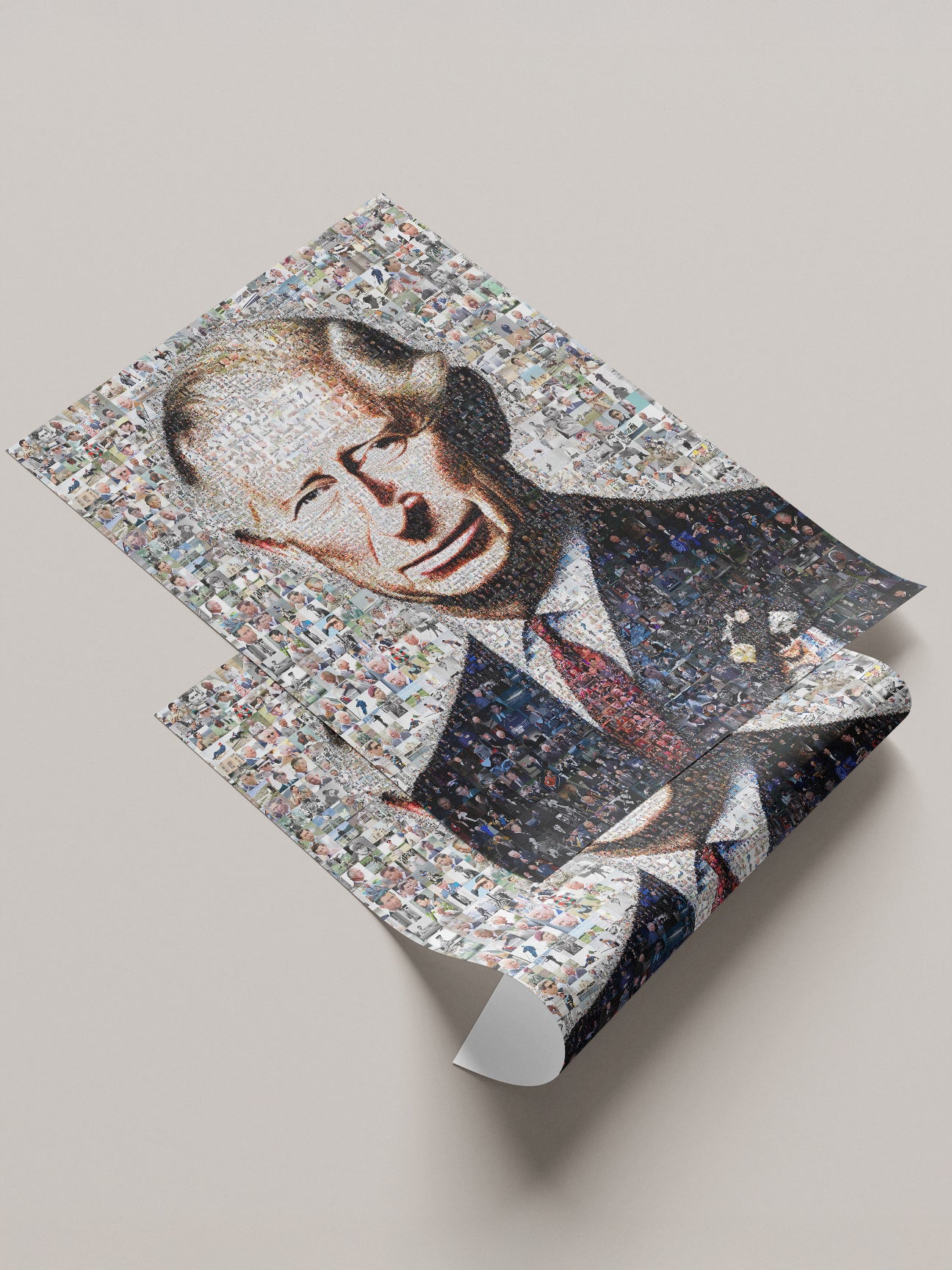 Royal Mosaic Artwork of King Charles III | Unique Home Decor Piece