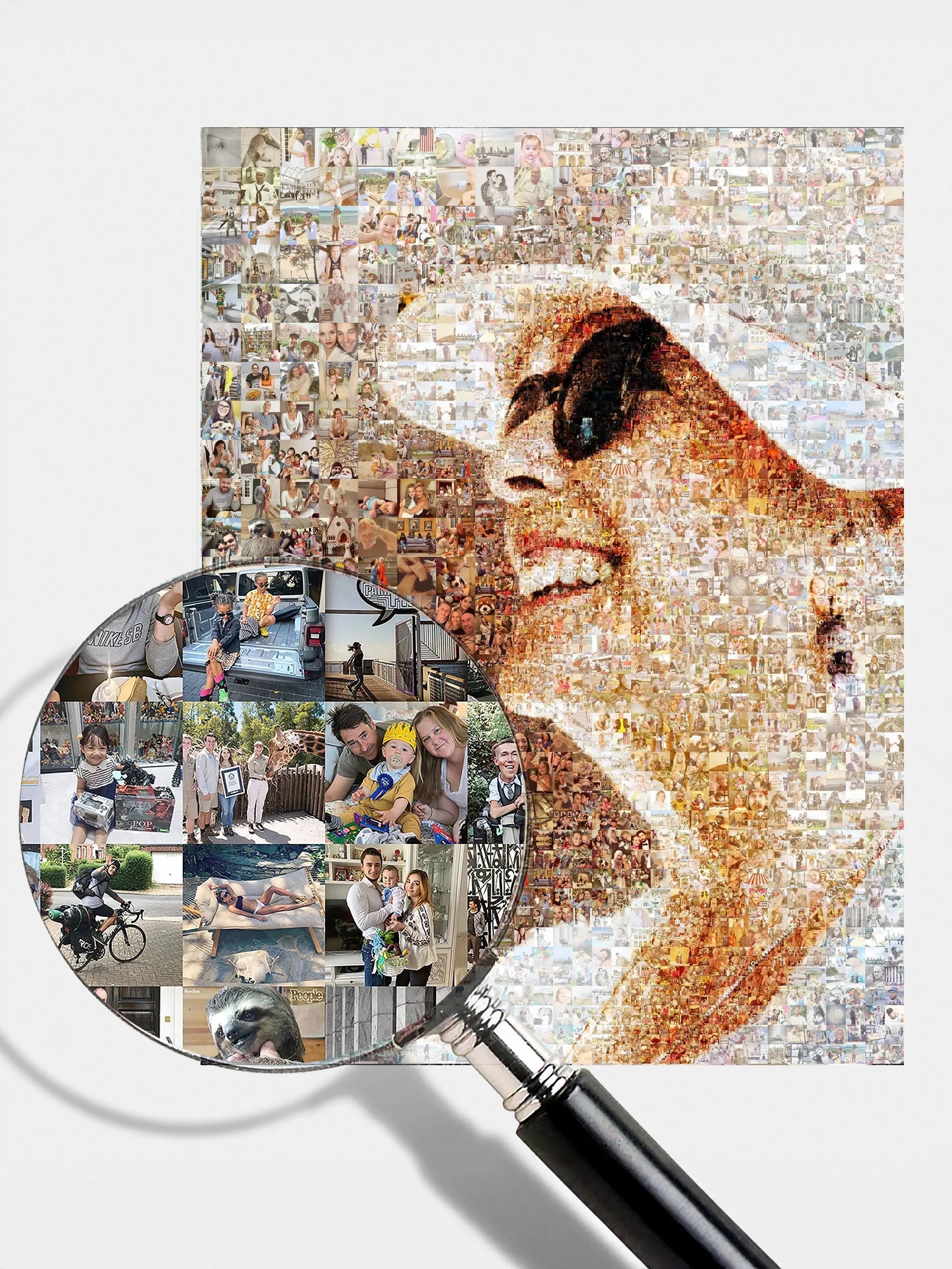 custom photo mosaic, photo collage from photos