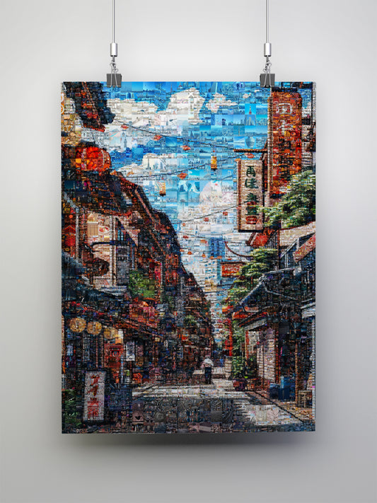 Tokyo Morning Street – Japanese Mosaic Wall Art AtelierMosaics