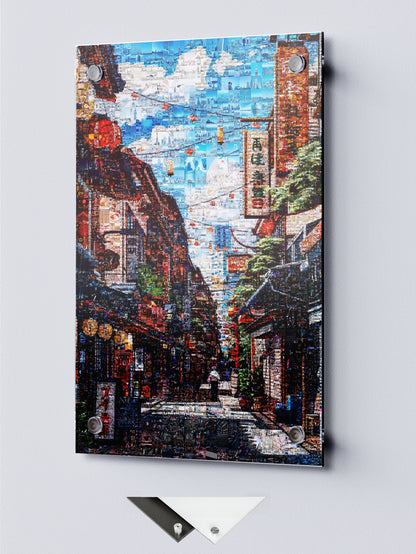 Tokyo Morning Street – Japanese Mosaic Wall Art AtelierMosaics