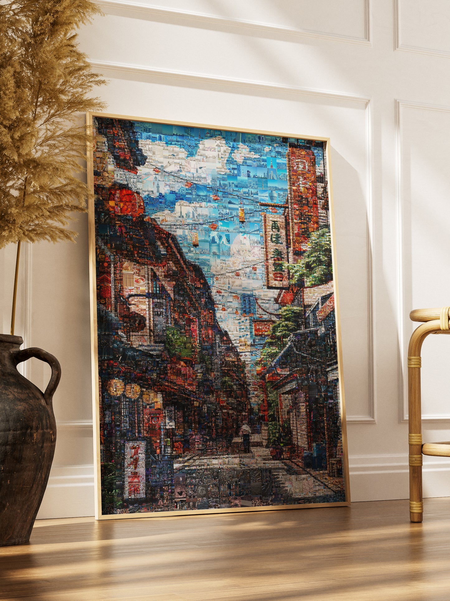 Tokyo Morning Street – Japanese Mosaic Wall Art AtelierMosaics