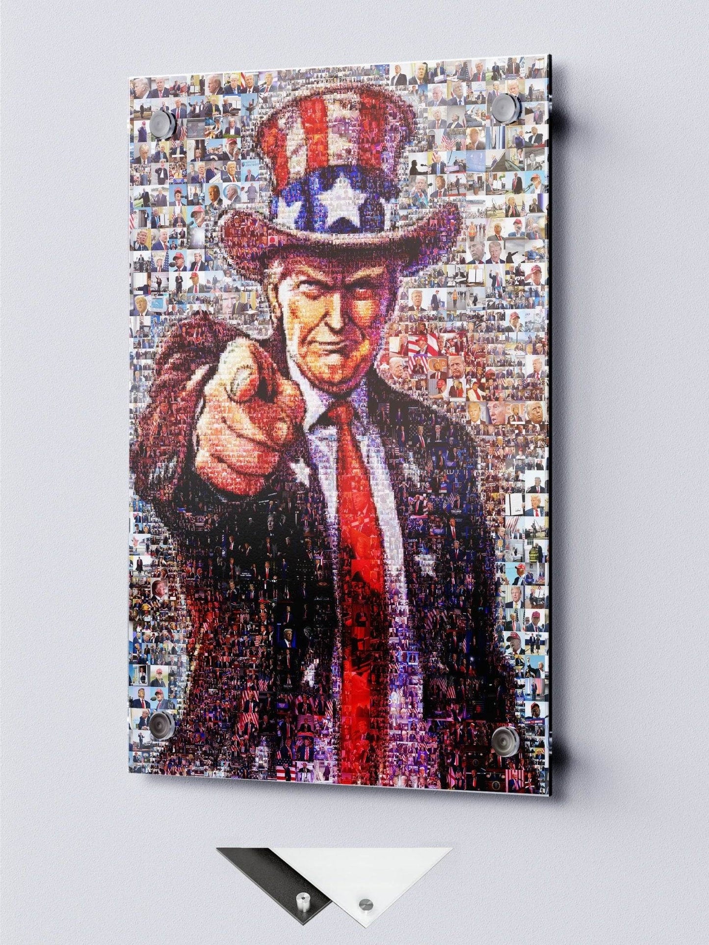Mosaic Portrait of Donald Trump - Unique Artwork for Collectors and Fans - AtelierMosaics