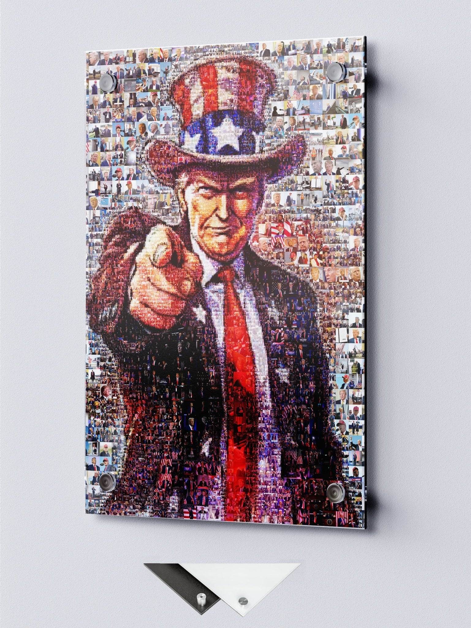 Mosaic Portrait of Donald Trump - Unique Artwork for Collectors and Fans - AtelierMosaics