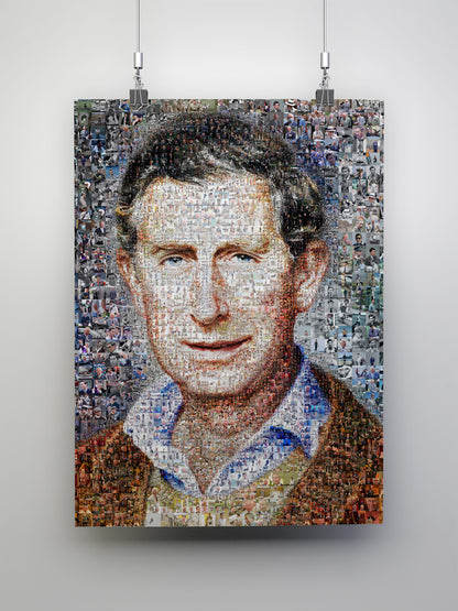 Charles III Mosaic Artwork - Stunning Portrait of the King of the United Kingdom